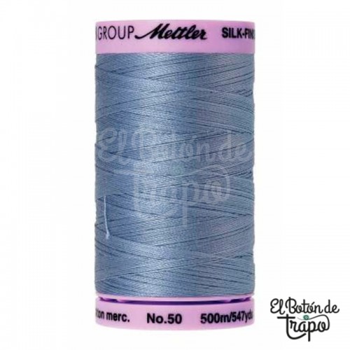 Hilo Mettler Silk-Finish No.50 0350 Summer Sky Blue 500m