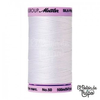 Hilo Mettler Silk-Finish No.50 2000 White 500m