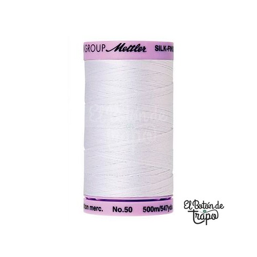 Hilo Mettler Silk-Finish No.50 2000 White 500m