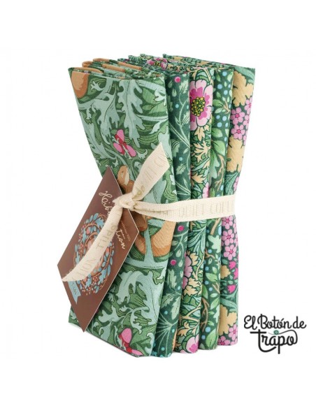 Pack 5 Fat Quarters Tilda Hibernation Sage/Lafayette