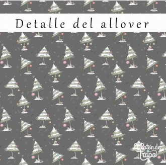 Tela El Altillo de los Duendes Allover Árboles de Navidad 2
