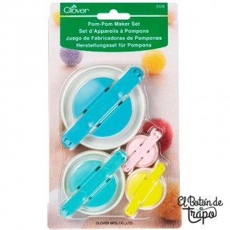 Kit Pom-Pom Maker. Kit Clover para hacer Pompones