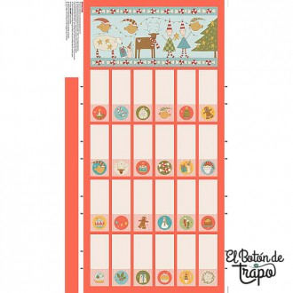 Panel Natalie Bird Count Down To Christmas Calendario de Adviento 2