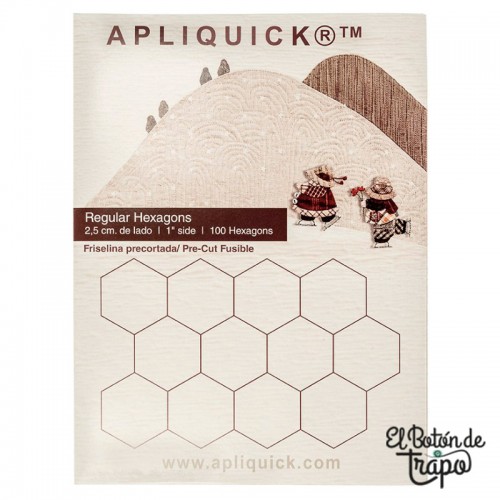 Hexágonos Apliquick 2,5cm 1"