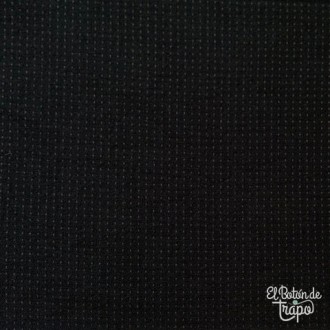 Tela Japonesa Tramada Nikko Topstitch Ebony