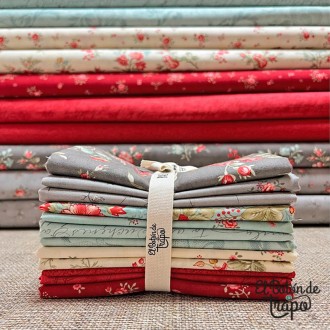 Telas Precortadas Pack 12 Fat Quarters Etchings Moda Fabrics 2