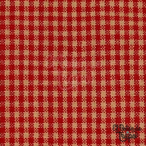 Tela Japonesa Tramada Vichy Rojo Diamond Textiles