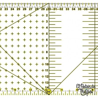 Regla Patchwork en Centimeros y Pulgadas 2