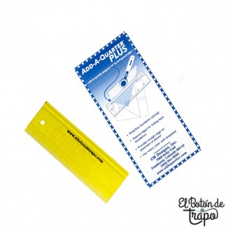 Regla Patchwork Add A Quarter Plus 6 Pulgadas