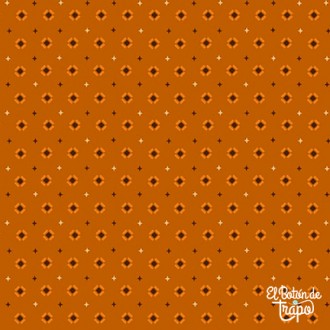 Tela Kim Diehl Quiet Grace Tilted Boxes Orange