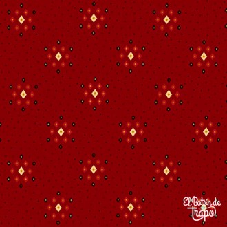 Tela Kim Diehl Quiet Grace Diamond Clusters Cramberry