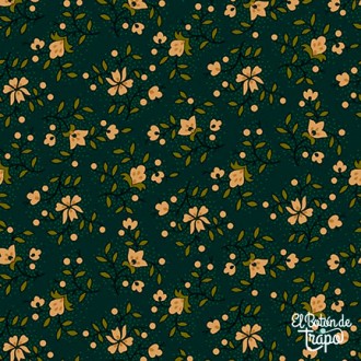 Tela Kim Diehl Quiet Grace Garden Glories Teal