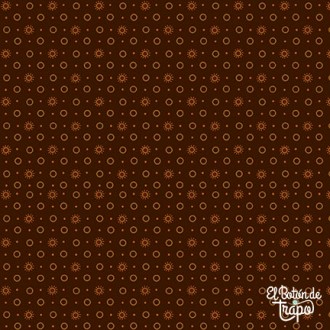 Tela Kim Diehl Quiet Grace Sunbursts Chocolate