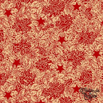 Tela Kim Diehl Quiet Grace Sprinkled Stars Red