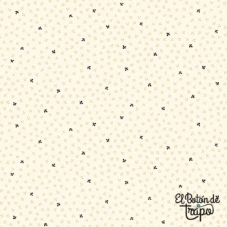 Tela Kim Diehl Quiet Leaf Pile Cream