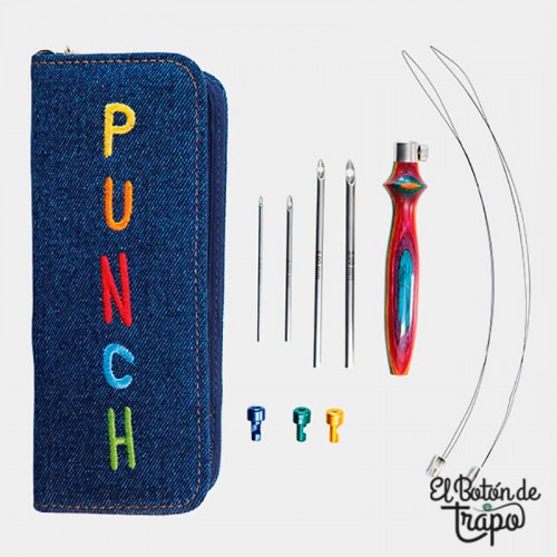 Set Punch Needle Knit Pro color Vibrante