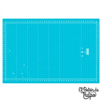 base de corte plegable para patchwork 45 x 30cm turquesa 2