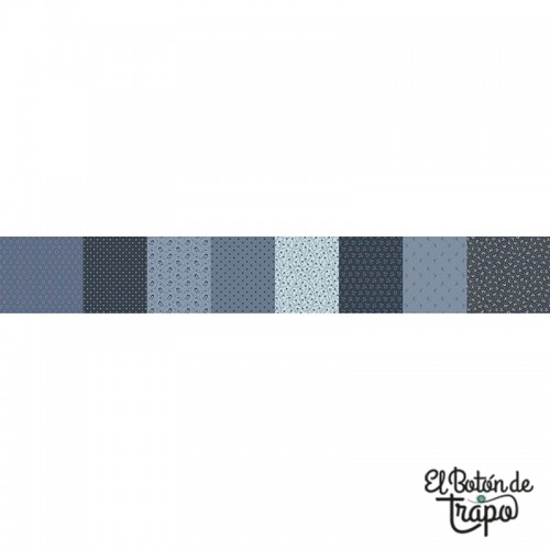 Tela Marcus Curated Cottons Strips Blue