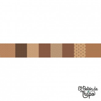 Tela Marcus Curated Cottons Strips Brown