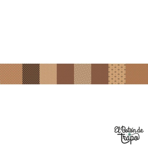 Tela Marcus Curated Cottons Strips Brown