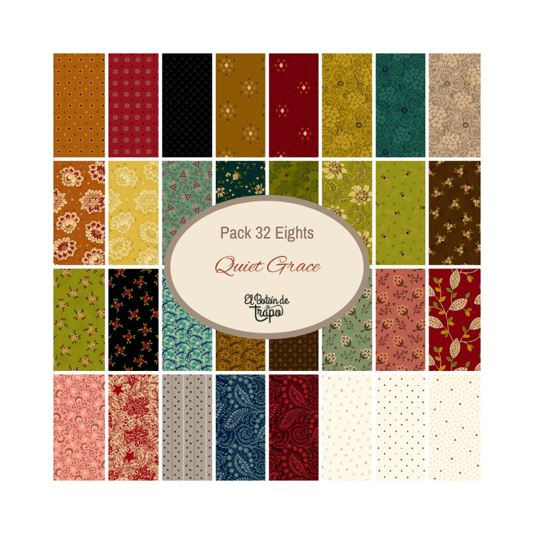 Pack 30 Fat Quarters Quiet Grace
