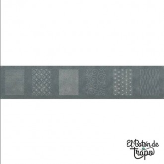 Panel Sashiko Gris Olympus