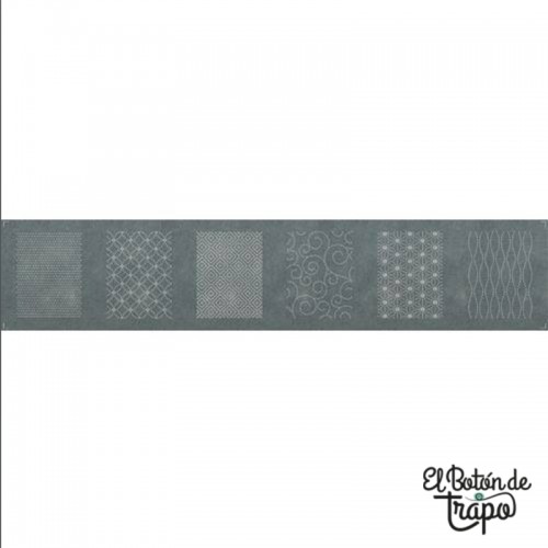 Panel Sashiko Gris Olympus