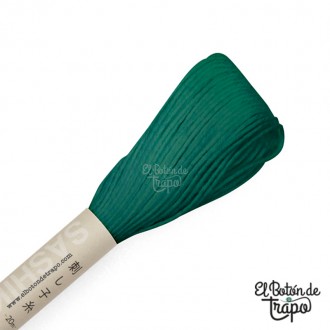 Hilo sashiko verde Olympus