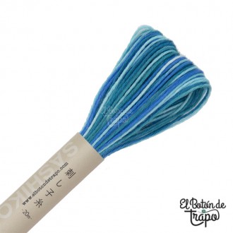 Hilo Sashiko Multicolor Azul Turquesa Olympus