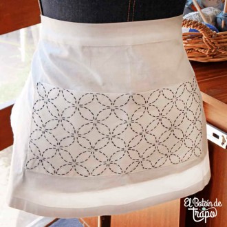 Kit Delantal Sashiko 2