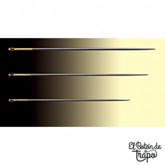 Agujas Aplicación Oro Negro Clover No.9, 10 y 12 Patchwork 2