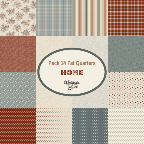 Pack 14 Fat Quarters Home