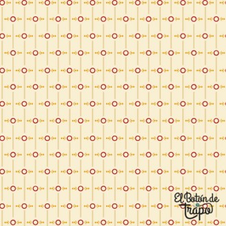 Tela Patchrk Beige de EQP Of Old and New