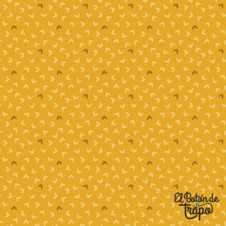 Tela Patchwork Mostaza de EQP Of Old and New