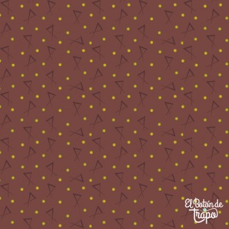 Tela patchwork magenta de EQP Of Old and New