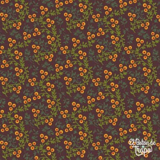 Tela Patchwork color uva de EQP Colección Of Old and New