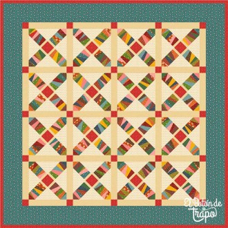 Kit Patchwork Down The  Road EQP Textiles