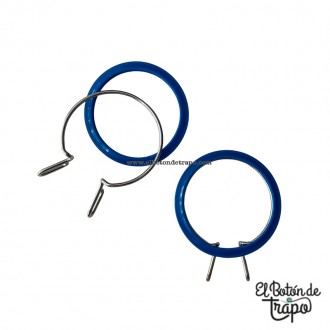 Bastidor plástico para bordar azul de 7cm 2