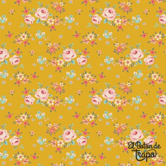 Tela Tilda Creating Memories Gracie Yellow