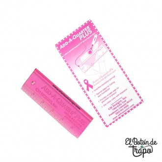 Regla add a quarter plus 6" para añadir margen de costura en Patchwork y Paper Piecing