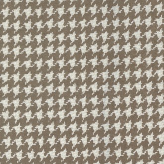 Franela Pata de Gallo Marrón Moda Fabrics