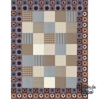Kit Quilt Ovejitas Franela Moda Fabrics 2