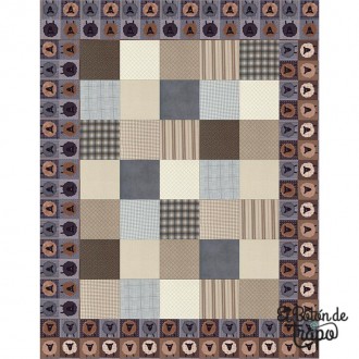 Kit Quilt Ovejitas II Franela Moda Fabrics 2