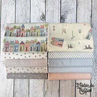 10 Fat Quarters Anni Downs My Neighborhood 2