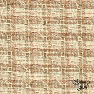 Tela Japonesa Tramada Nikko Square Beige Diamond textiles