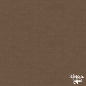 Tela Patchwork Marrón Mocha Textura Lino