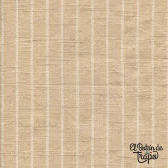 Tela Patchwork Neighborhood Florist Weaves Ticking Cream