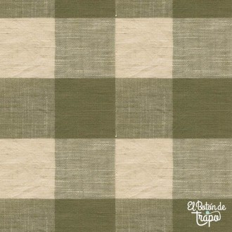 Tela Patchwork Neighborhood Florist Weaves Vichy Verde