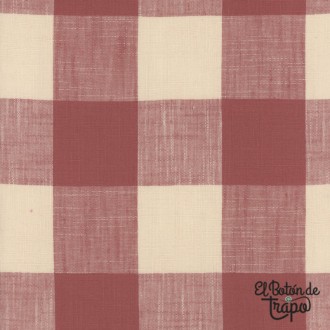 Tela Patchwork Neighborhood Florist Weaves Vichy Rojo