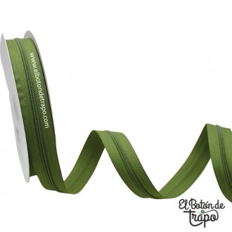 Cremallera continua verde